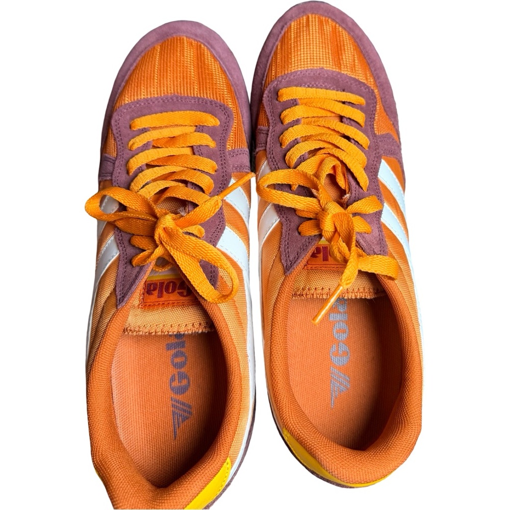 Gola Daytona Retro Sneakers Burgundy Orange White Men’s 11 - Picture 5 of 16